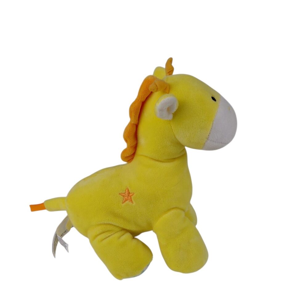 Carters Lot Yellow Giraffe Lovey Plush Musical Wind Up